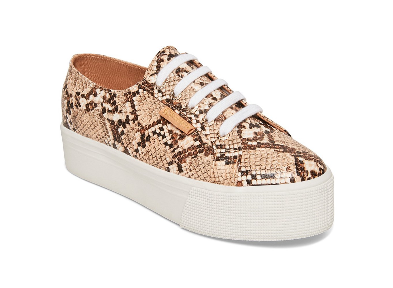 Superga Platform Womens - 2790 Snakepufanw - Brown/Snake - MUDVS7634